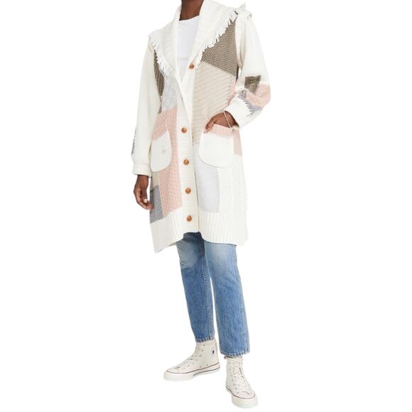 LoveShackFancy Franco Cardigan - Morning Dew - XS/S - Picture 9 of 16